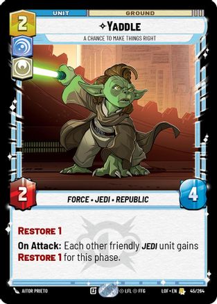 Yaddle - A Chance To Make Things Right - 045/264 - Rare