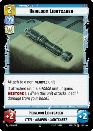 Heirloom Lightsaber - 053/264 - Common