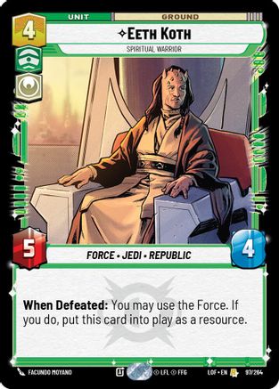 Eeth Koth - Spiritual Warrior - 097/264 - Rare