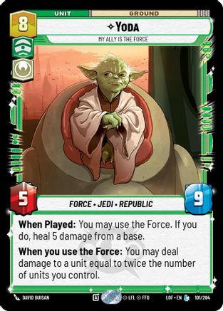 Yoda - My Ally is the Force - 101/264 - Legendary