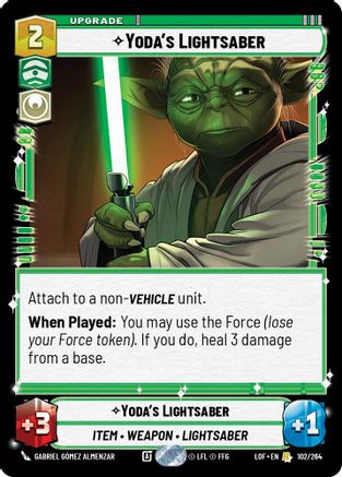 Yoda's Lightsaber - 102/264 - Rare