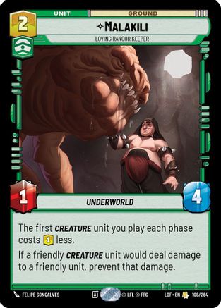 Malakili - Loving Rancor Keeper - 108/264 - Rare