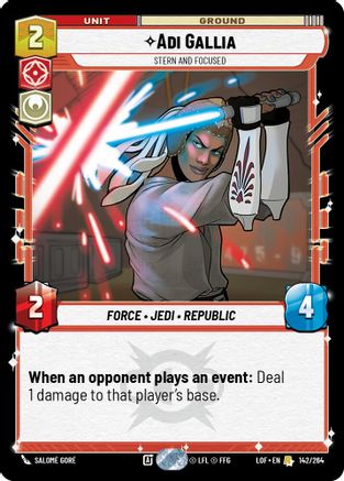Adi Gallia - Stern and Focused - 142/264 - Rare