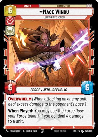 Mace Windu - Leaping into Action - 149/264 - Uncommon
