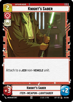 Knight's Saber - 151/264 - Common