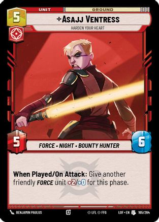 Asajj Ventress - Harden Your Heart - 165/264 - Uncommon