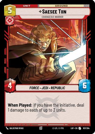 Saesee Tiin - Courageous Warrior - 167/264 - Uncommon