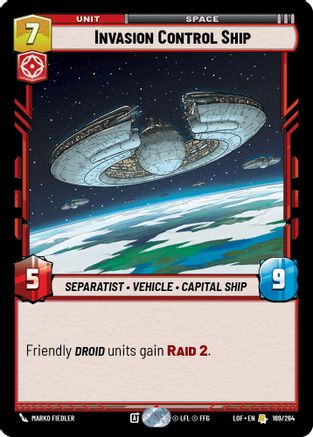 Invasion Control Ship - 169/264 - Rare