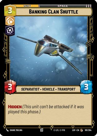 Banking Clan Shuttle - 181/264 - Common