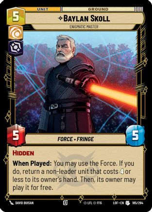 Baylan Skoll - Enigmatic Master - 185/264 - Uncommon