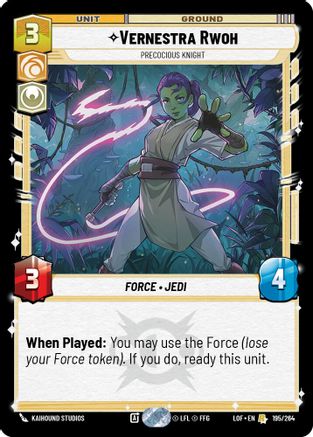 Vernestra Rwoh - Precocious Knight - 195/264 - Rare