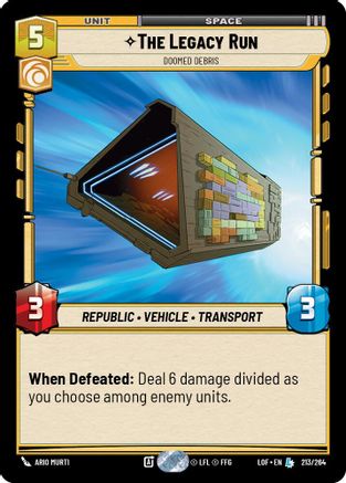 The Legacy Run - Doomed Debris - 213/264 - Legendary