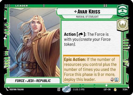 Avar Kriss - Marshal of Starlight - 007/264 - Rare