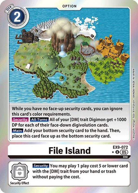 File Island (Limited Foil) - EX9-072 - Uncommon