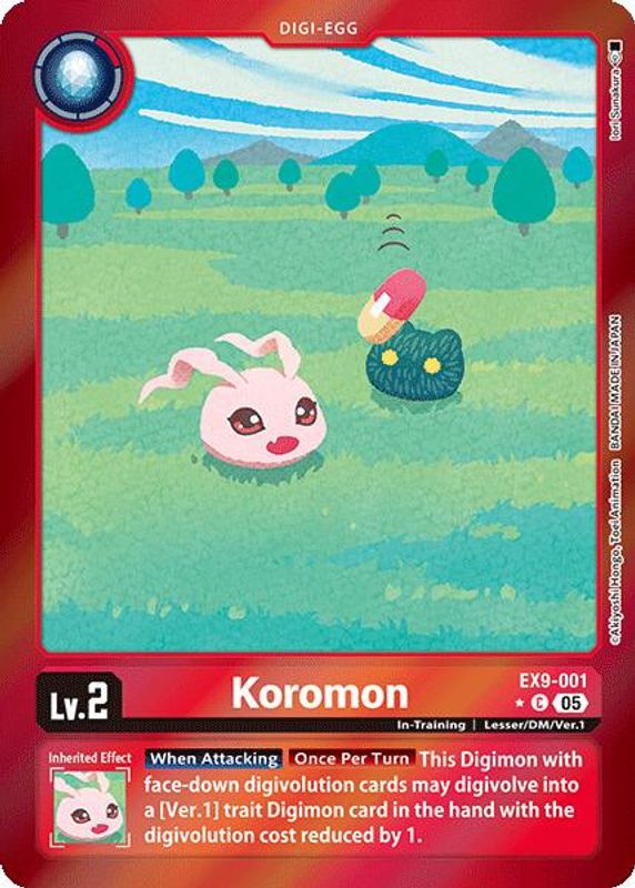 Koromon (Limited Foil) - EX9-001 - Common