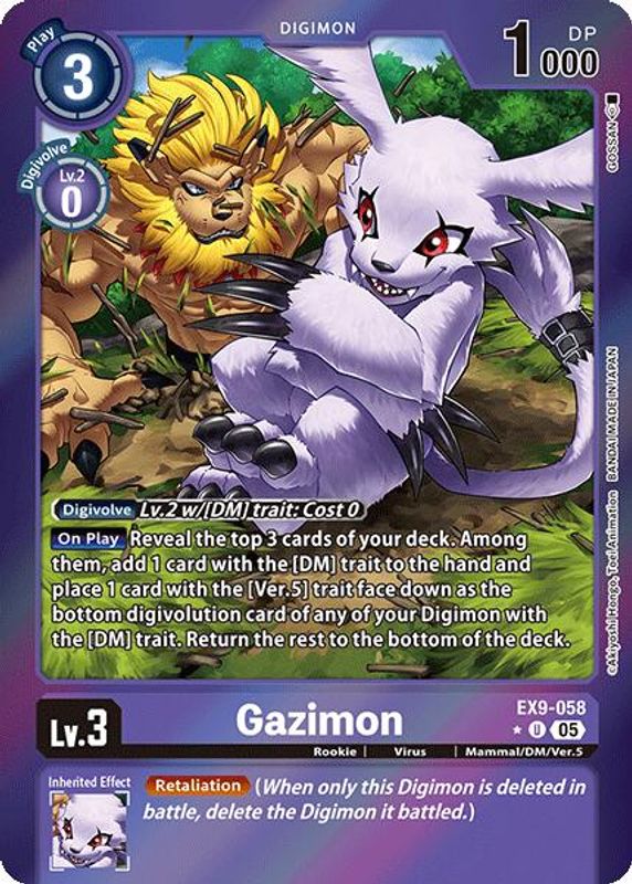 Gazimon (Limited Foil) - EX9-058 - Uncommon