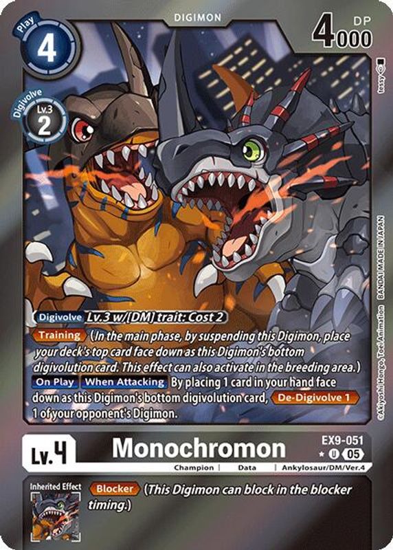 Monochromon (Limited Foil) - EX9-051 - Uncommon