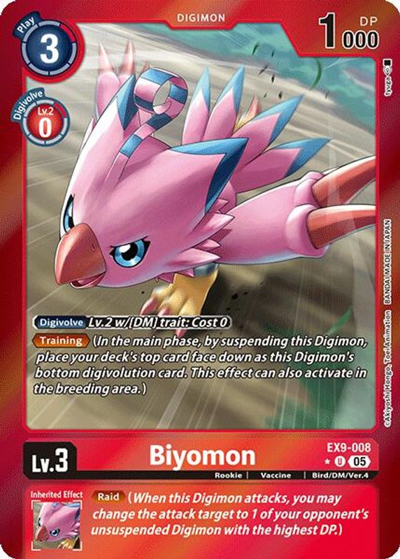 Biyomon (Limited Foil) - EX9-008 - Uncommon
