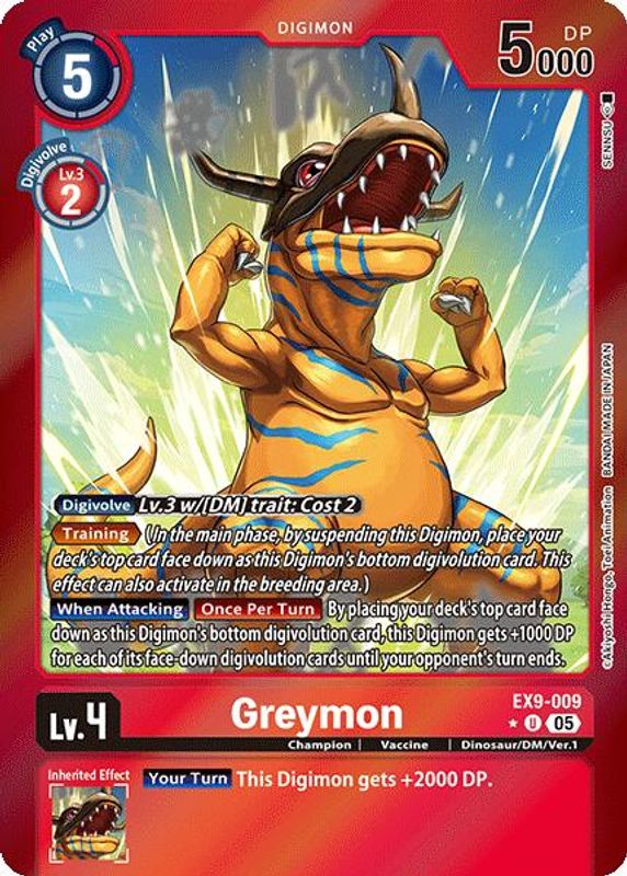 Greymon (Limited Foil) - EX9-009 - Uncommon