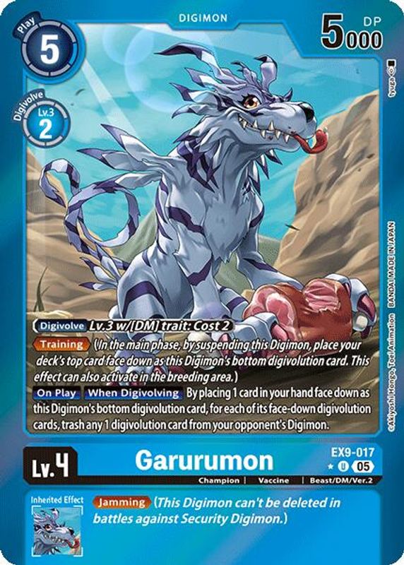 Garurumon (Limited Foil) - EX9-017 - Uncommon
