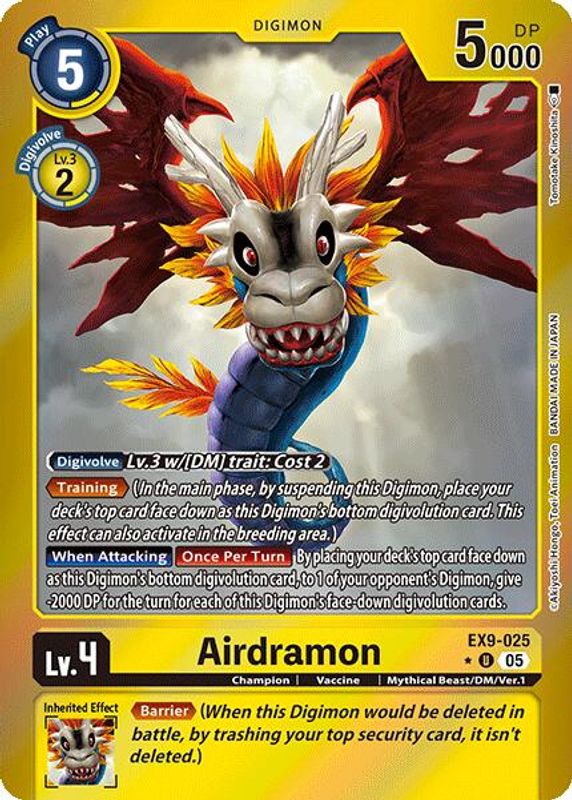 Airdramon (Limited Foil) - EX9-025 - Uncommon