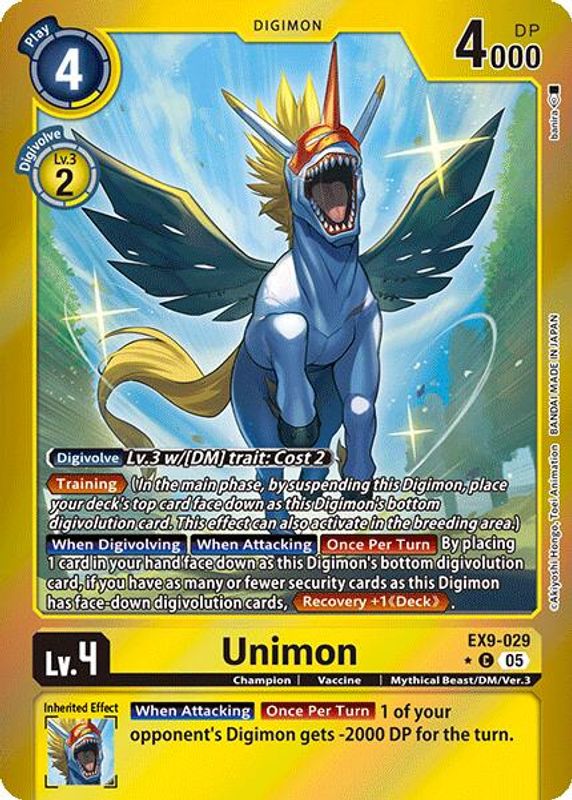 Unimon (Limited Foil) - EX9-029 - Common