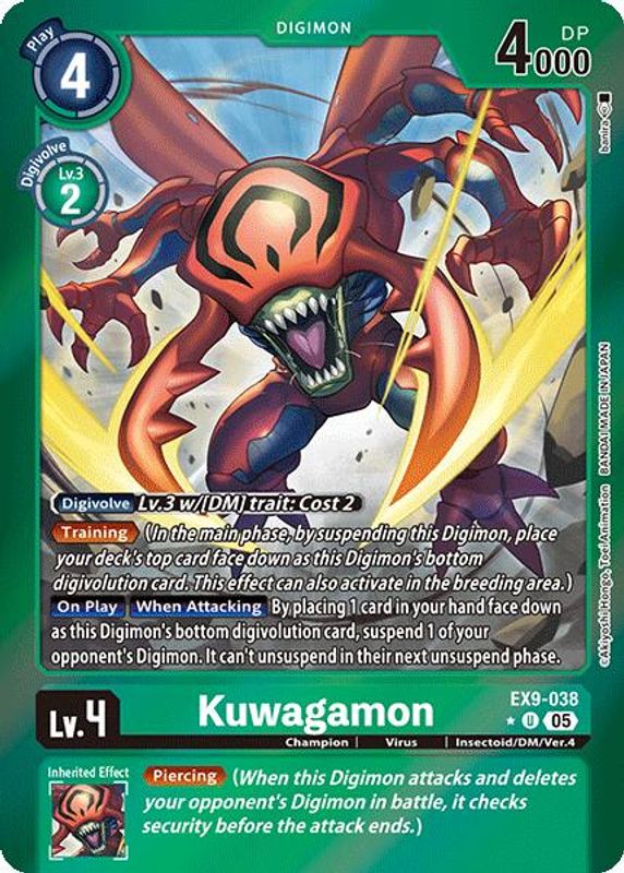 Kuwagamon (Limited Foil) - EX9-038 - Uncommon