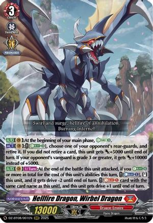 Hellfire Dragon, Wirbel Dragon - DZ-BT08/001EN - Triple Rare