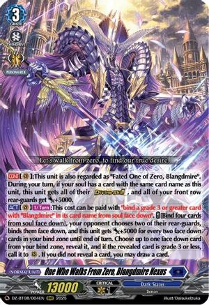 One Who Walks From Zero, Blangdmire Nexus - DZ-BT08/004EN - Triple Rare