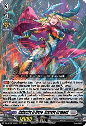 Galatic B-Hero, Stately Crozard - DZ-BT08/007EN - Triple Rare
