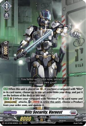 Blitz Security, Varnest - DZ-BT08/009EN - Triple Rare