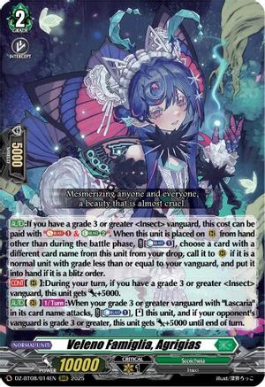 Veleno Famiglia, Agrigias - DZ-BT08/014EN - Triple Rare