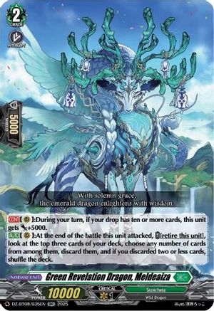 Green Revelation Dragon, Meldeaiza - DZ-BT08/035EN - Double Rare