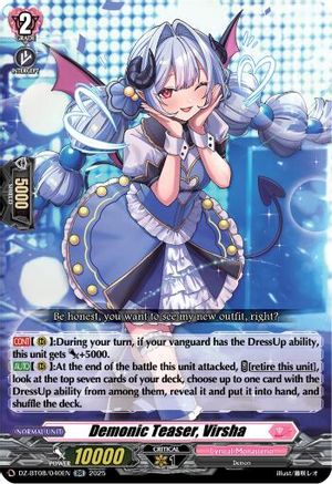 Demonic Teaser, Virsha - DZ-BT08/040EN - Double Rare