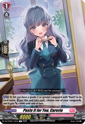 Paste it for You, Careria - DZ-BT08/113EN - Common