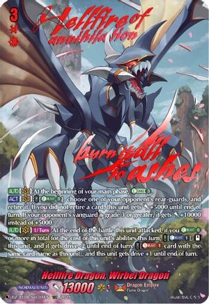 Hellfire Dragon, Wirbel Dragon (SEC) - DZ-BT08/SEC01EN - Secret Rare