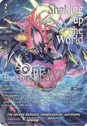 The Second Mythisch, "Midgardsomr" Garzorums (SEC) - DZ-BT08/SEC03EN - Secret Rare