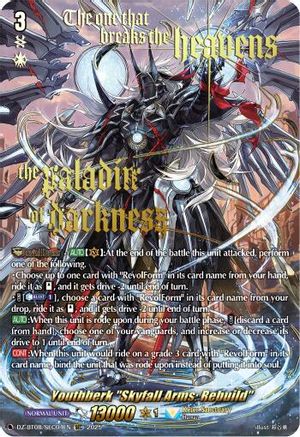Youthberk "Skyfall Arms: Rebuild" (SEC) - DZ-BT08/SEC04EN - Secret Rare