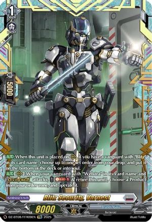 Blitz Security, Varnest (FFR) - DZ-BT08/FFR09EN - Double Frame Rare
