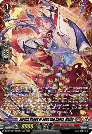 Stealth Rogue of Song and Dance, Maika (FR) - DZ-BT08/FR04EN - Frame Rare