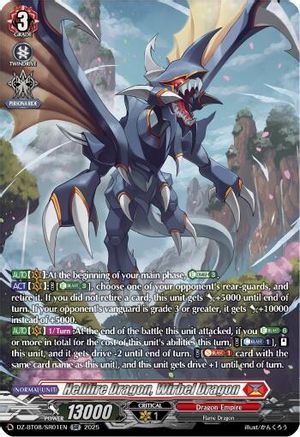 Hellfire Dragon, Wirbel Dragon (SR) - DZ-BT08/SR01EN - Silver Rare