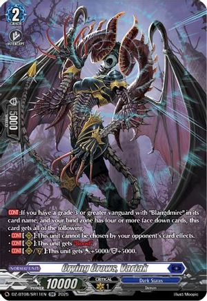 Crying Crows, Vartak (SR) - DZ-BT08/SR11EN - Silver Rare