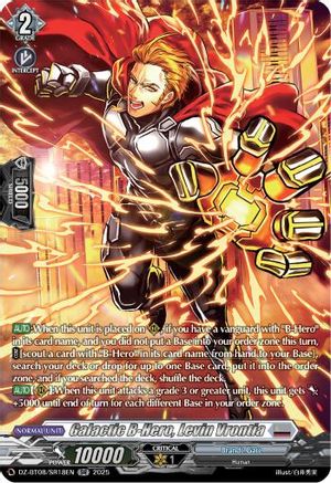 Galatic B-Hero, Levin Vrontia (SR) - DZ-BT08/SR18EN - Silver Rare