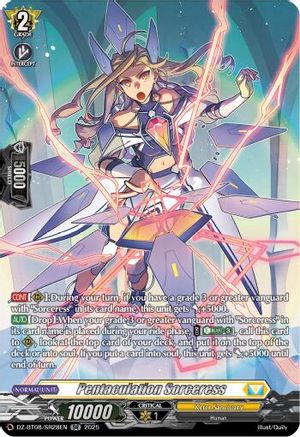 Pentaculation Sorceress (SR) - DZ-BT08/SR28EN - Silver Rare