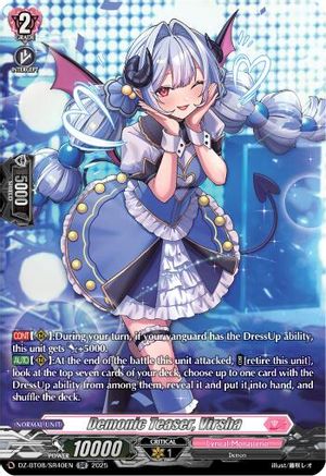 Demonic Teaser, Virsha (SR) - DZ-BT08/SR40EN - Silver Rare