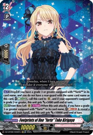 Footprints of One "forte" Toko Kirigaya (EXRRR) - DZ-BT08/EX02EN - Extra Triple Rare