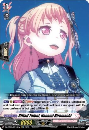 Gifted Talent, Nanami Hiromachi - DZ-BT08/EX13EN - Extra Common