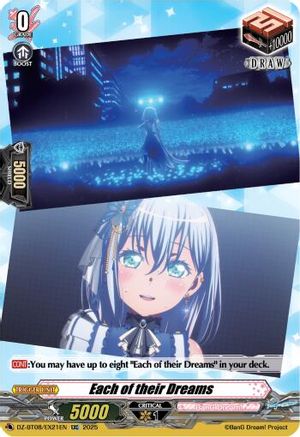 Each of their Dreams - DZ-BT08/EX21EN - Extra Common