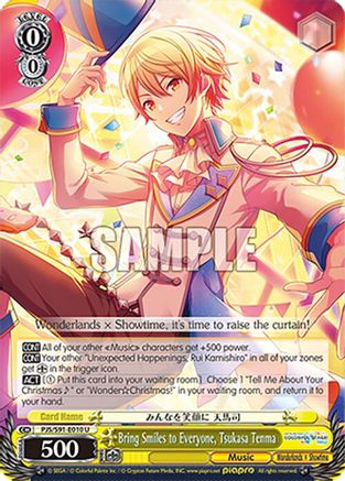 Bring Smiles to Everyone, Tsukasa Tenma - PJS/S91-E010U - Uncommon