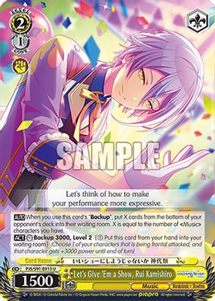 Let's Give 'Em a Show, Rui Kamishiro - PJS/S91-E013U - Uncommon